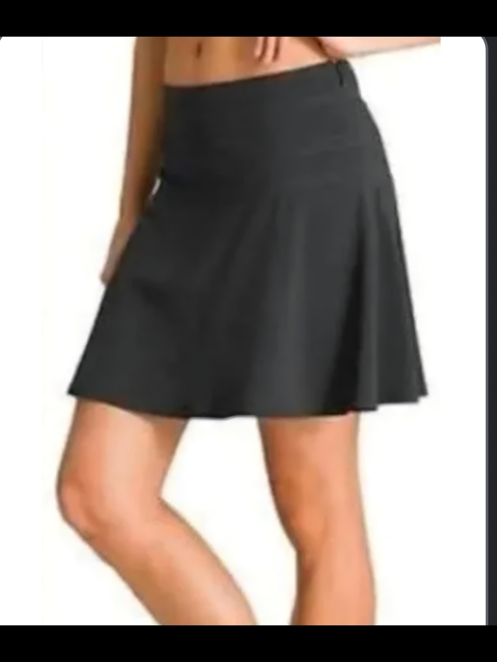 Athleta Black Skater Skirt